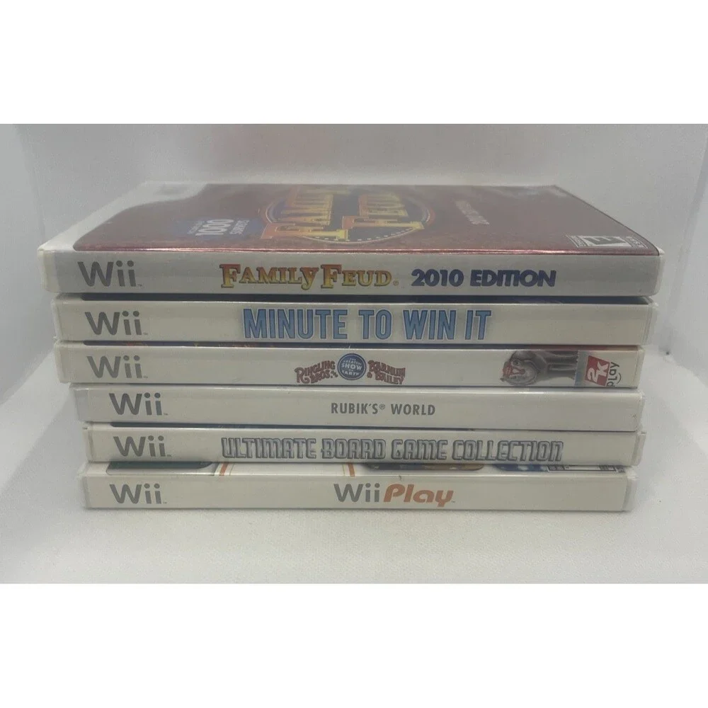 Nintendo Wii Game Lot of 6 - Family Game Night